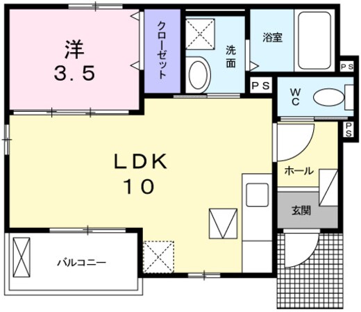 ココアガーデンⅡの物件間取画像